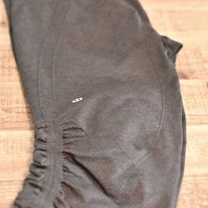 Lulu Gray/Black Cropped Pants